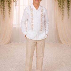 MODELO GUAYABERA MANGA LARGA ECO