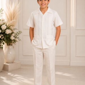 MODELO GUAYABERA BOLSAS COMUNION (7001)