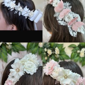 MODELO CORONA FLORES TELA